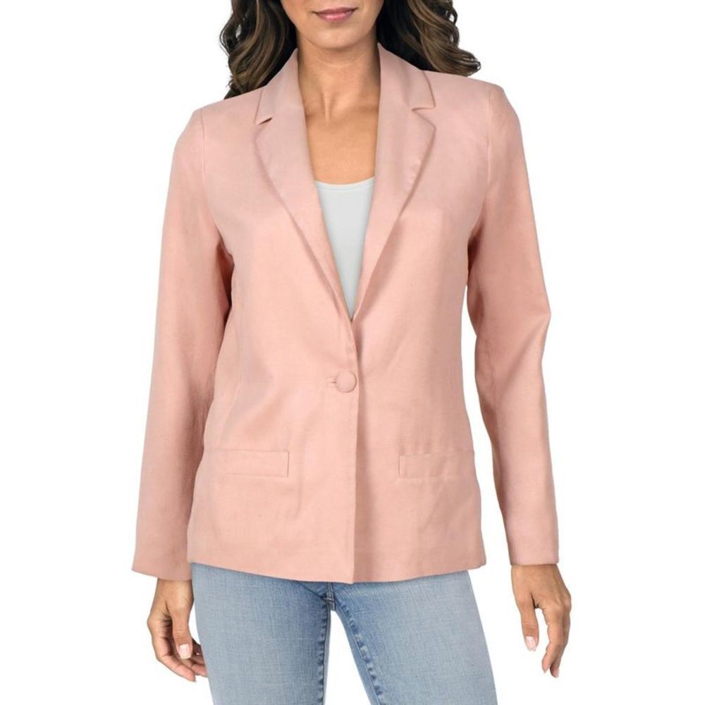 St. John Dusty Pink Single-Button Blazer